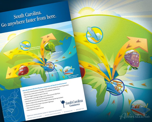 Illustration for SC Commerce Association for AdCo