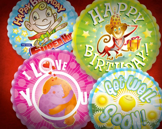 Mylar licensed balloon Illustration and Design
